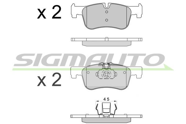 Sigmauto SPB520 Brake Pad Set, disc brake SPB520