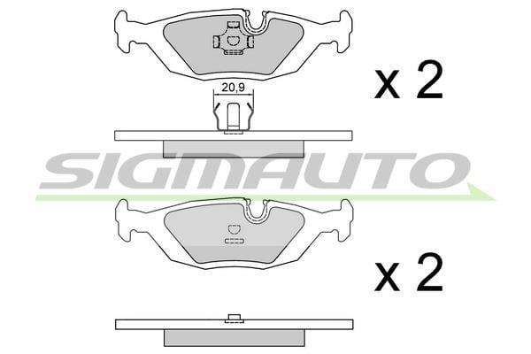 Sigmauto SPA456 Brake Pad Set, disc brake SPA456