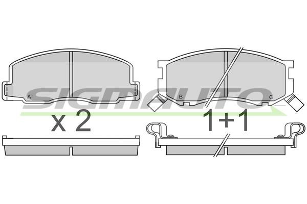 Sigmauto SPA307 Brake Pad Set, disc brake SPA307