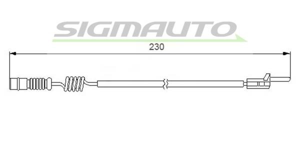 Sigmauto WI0596 Warning contact, brake pad wear WI0596