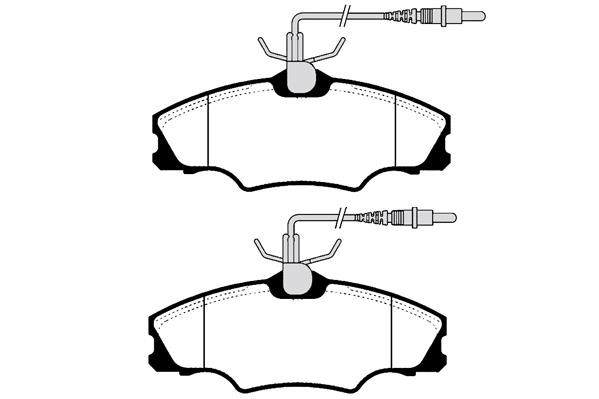 Technik'a 01081 Brake Pad Set, disc brake 01081