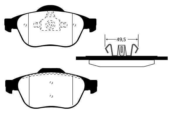 Technik'a 01692 Brake Pad Set, disc brake 01692