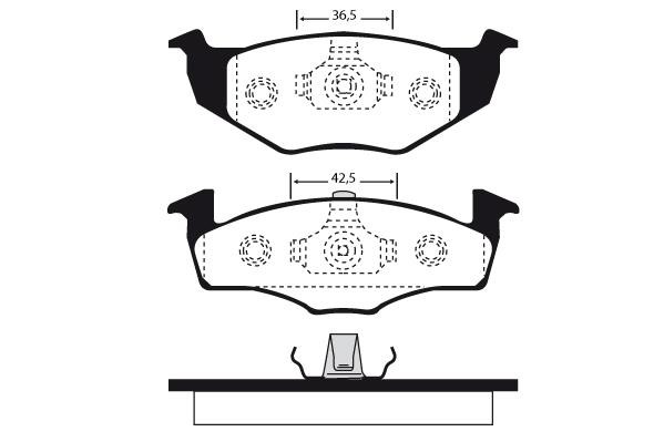 Technik'a 01085 Brake Pad Set, disc brake 01085