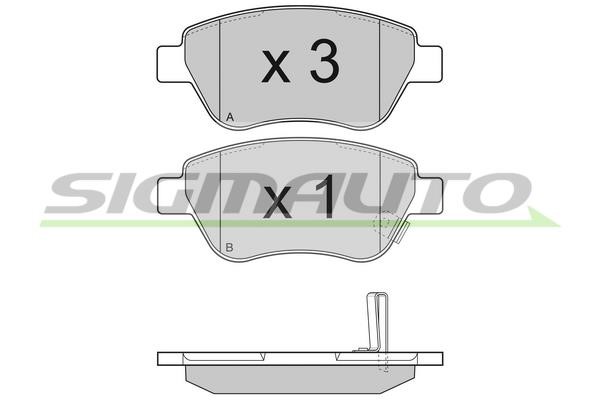 Sigmauto SPB294 Brake Pad Set, disc brake SPB294