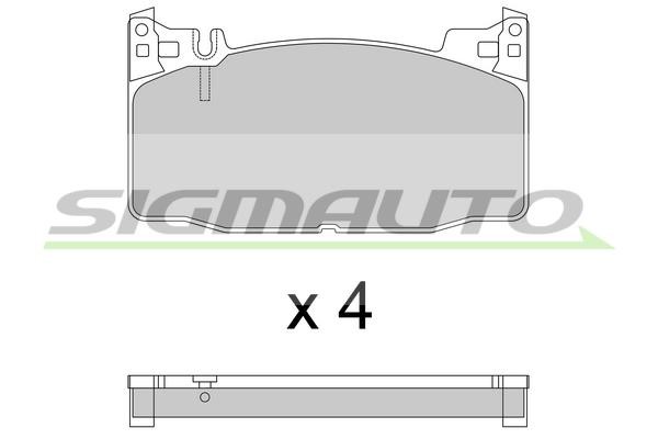 Sigmauto SPB783 Brake Pad Set, disc brake SPB783