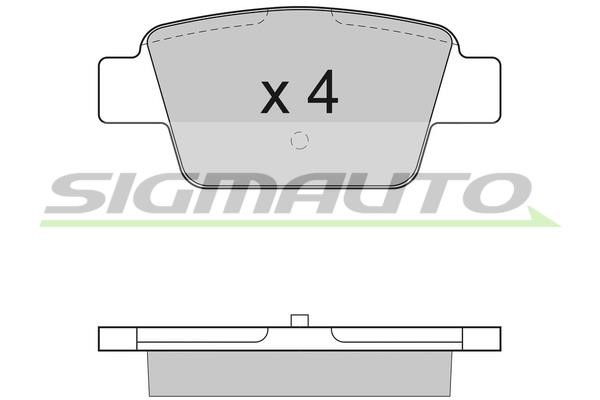 Sigmauto SPA947 Brake Pad Set, disc brake SPA947