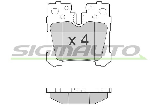 Sigmauto SPB463 Brake Pad Set, disc brake SPB463