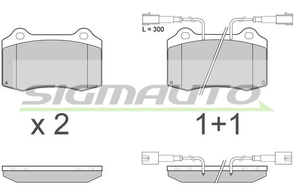 Sigmauto SPA979 Brake Pad Set, disc brake SPA979