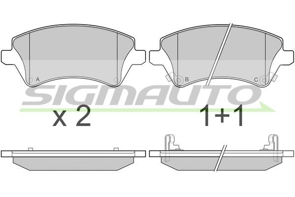 Sigmauto SPB030 Brake Pad Set, disc brake SPB030