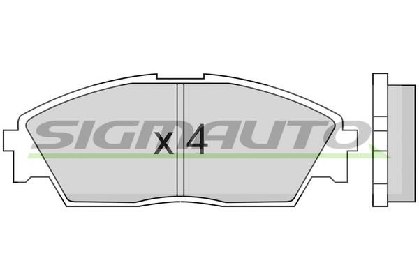 Sigmauto SPA350 Brake Pad Set, disc brake SPA350