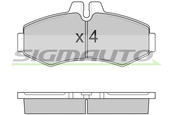 Sigmauto SPA821 Brake Pad Set, disc brake SPA821