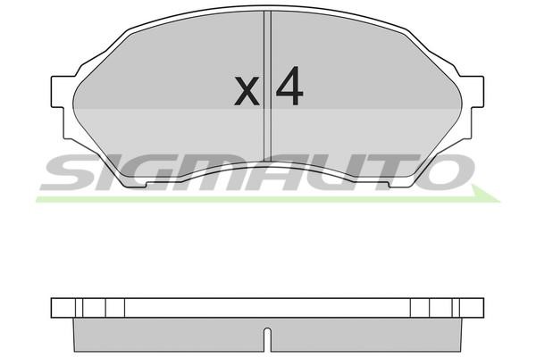 Sigmauto SPA895 Brake Pad Set, disc brake SPA895