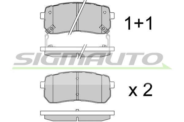 Sigmauto SPB337 Brake Pad Set, disc brake SPB337