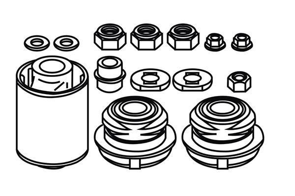 WXQP 180495 Control Arm-/Trailing Arm Bush 180495