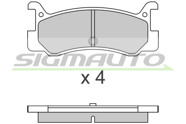 Sigmauto SPA328 Brake Pad Set, disc brake SPA328