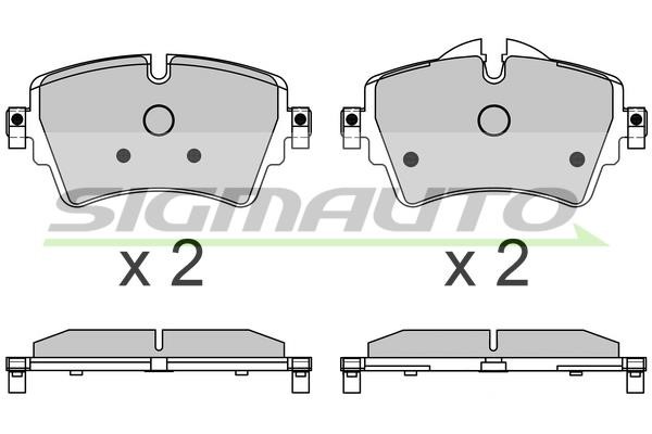 Sigmauto SPB639 Brake Pad Set, disc brake SPB639