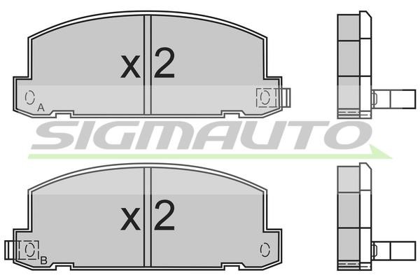 Sigmauto SPA400 Brake Pad Set, disc brake SPA400