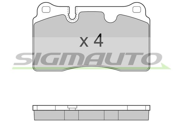 Sigmauto SPB289 Brake Pad Set, disc brake SPB289