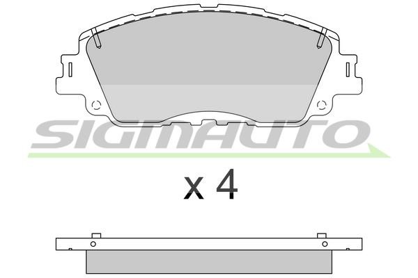 Sigmauto SPB785 Brake Pad Set, disc brake SPB785
