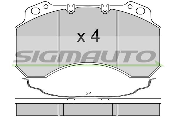 Sigmauto SPT331 Brake Pad Set, disc brake SPT331