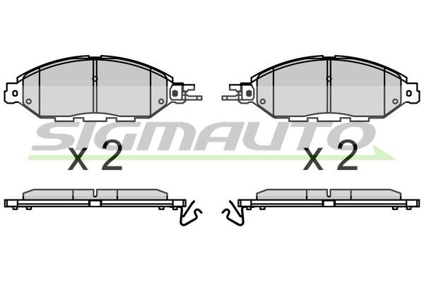 Sigmauto SPB720 Brake Pad Set, disc brake SPB720