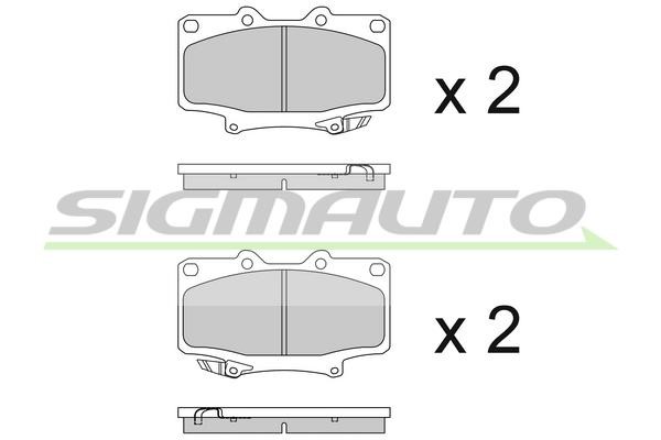 Sigmauto SPA623 Brake Pad Set, disc brake SPA623