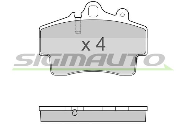 Sigmauto SPB179 Brake Pad Set, disc brake SPB179