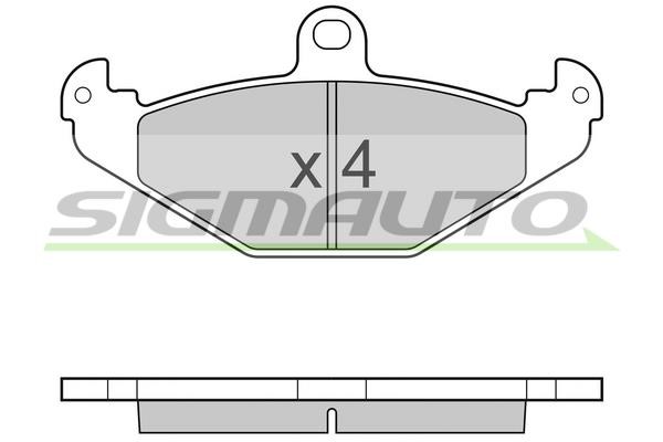 Sigmauto SPB033 Brake Pad Set, disc brake SPB033