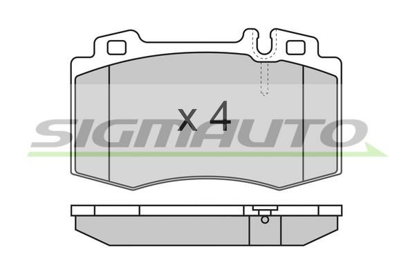 Sigmauto SPA986 Brake Pad Set, disc brake SPA986