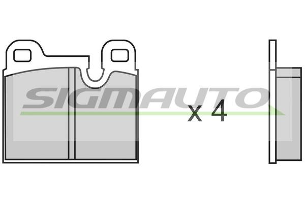 Sigmauto SPA146 Brake Pad Set, disc brake SPA146