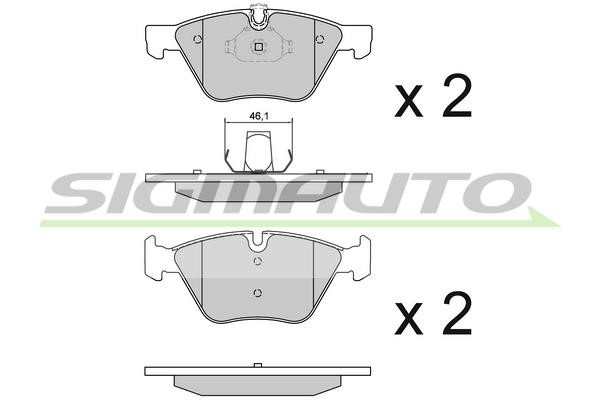 Sigmauto SPB108 Brake Pad Set, disc brake SPB108