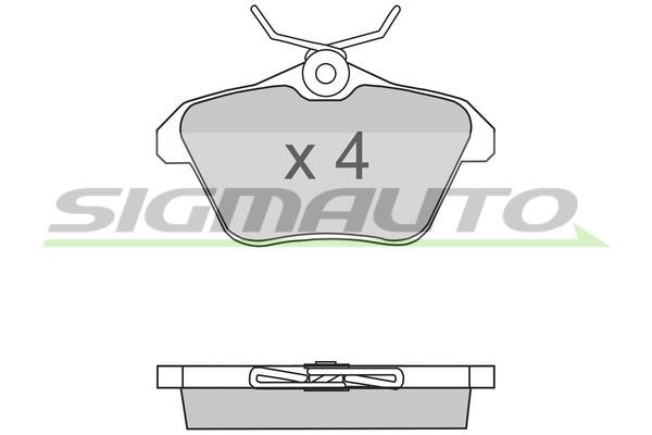 Sigmauto SPA680 Brake Pad Set, disc brake SPA680