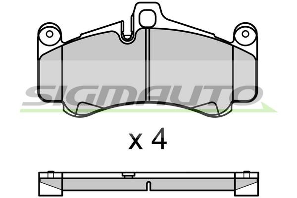 Sigmauto SPB728 Brake Pad Set, disc brake SPB728