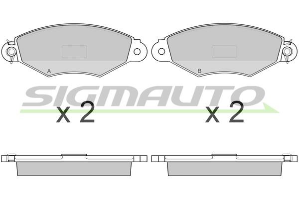 Sigmauto SPA749 Brake Pad Set, disc brake SPA749