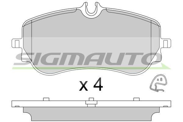 Sigmauto SPB836 Brake Pad Set, disc brake SPB836