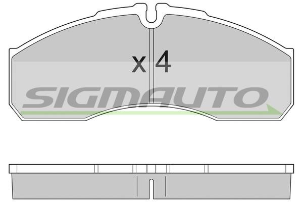 Sigmauto SPA952 Brake Pad Set, disc brake SPA952