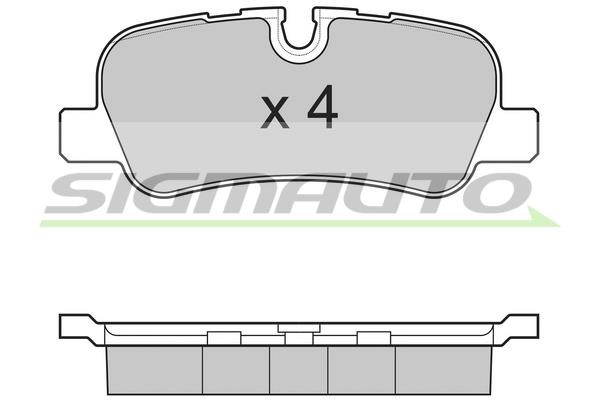 Sigmauto SPB207 Brake Pad Set, disc brake SPB207