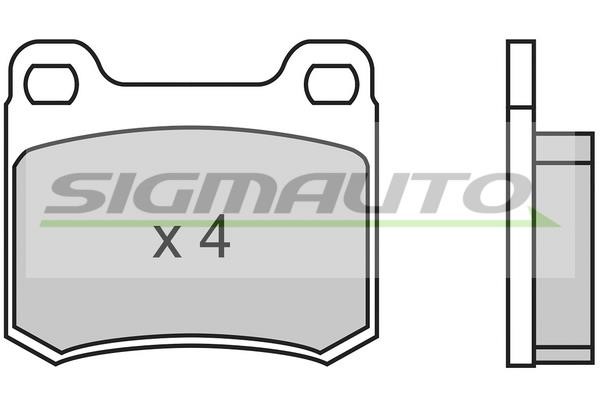 Sigmauto SPA314 Brake Pad Set, disc brake SPA314