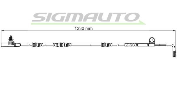 Sigmauto WI0643 Warning contact, brake pad wear WI0643