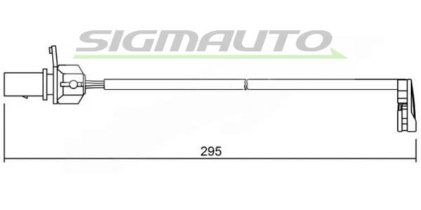 Sigmauto WI0723 Warning contact, brake pad wear WI0723