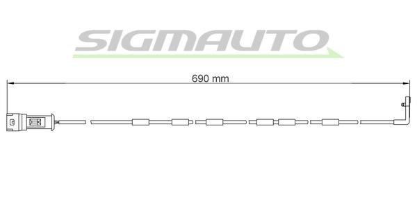 Sigmauto WI0524 Warning contact, brake pad wear WI0524