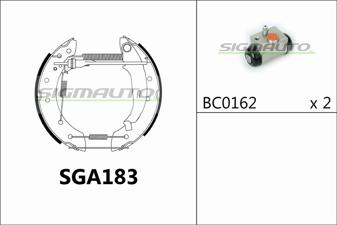 Sigmauto SGA183 Brake shoe set SGA183