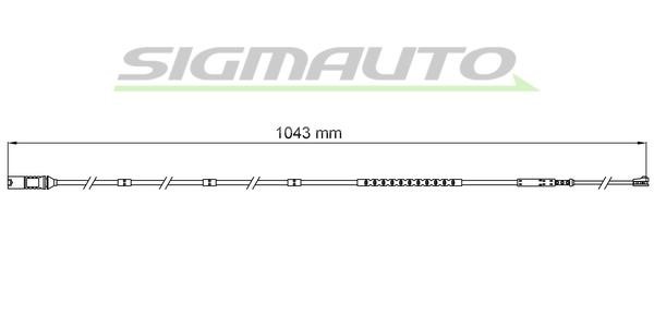 Sigmauto WI0752 Warning contact, brake pad wear WI0752