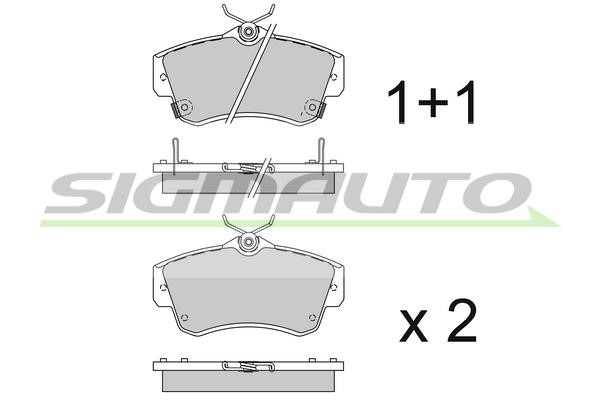 Sigmauto SPA908 Brake Pad Set, disc brake SPA908