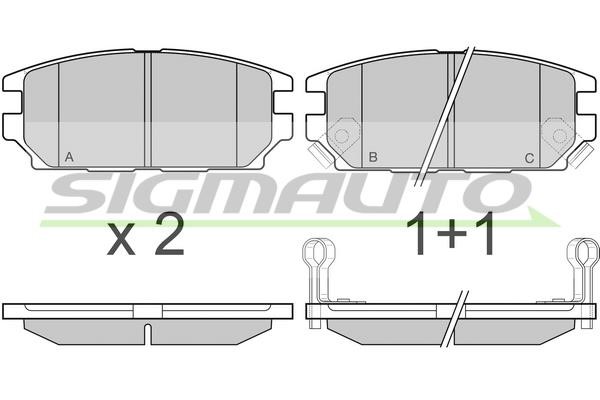 Sigmauto SPB034 Brake Pad Set, disc brake SPB034