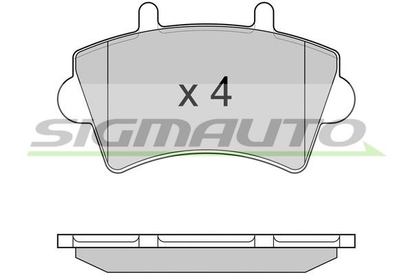 Sigmauto SPA975 Brake Pad Set, disc brake SPA975