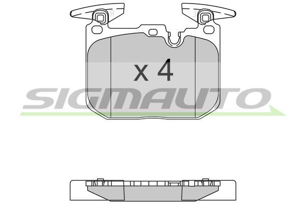 Sigmauto SPB522 Brake Pad Set, disc brake SPB522