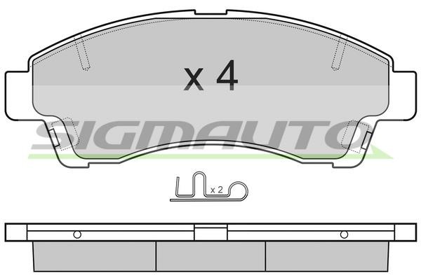 Sigmauto SPA903 Brake Pad Set, disc brake SPA903