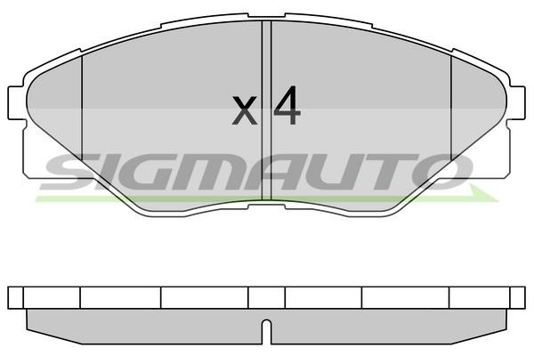 Sigmauto SPB586 Brake Pad Set, disc brake SPB586