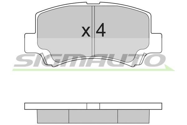 Sigmauto SPA894 Brake Pad Set, disc brake SPA894